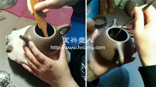 推墻刮底，壺內的細節(jié)處理