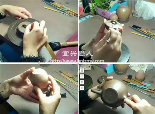 壺蓋細節(jié)的處理